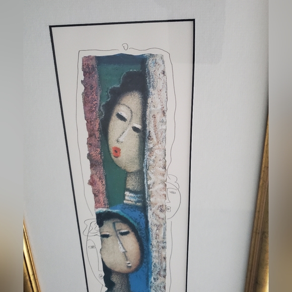 : Long Looi Lee Limited Edition 31/325 hand embellished lithograph just sing - Picture 2 of 16